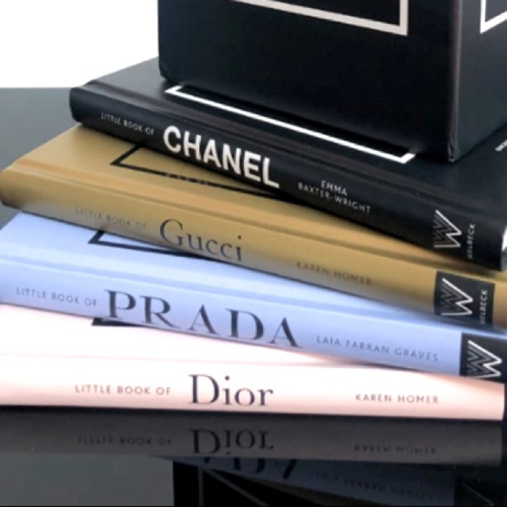 CHANEL Black and Gold Book Set